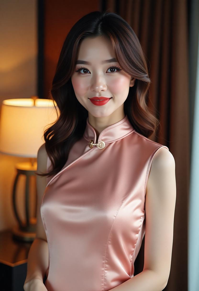 短发亚麻发色效果